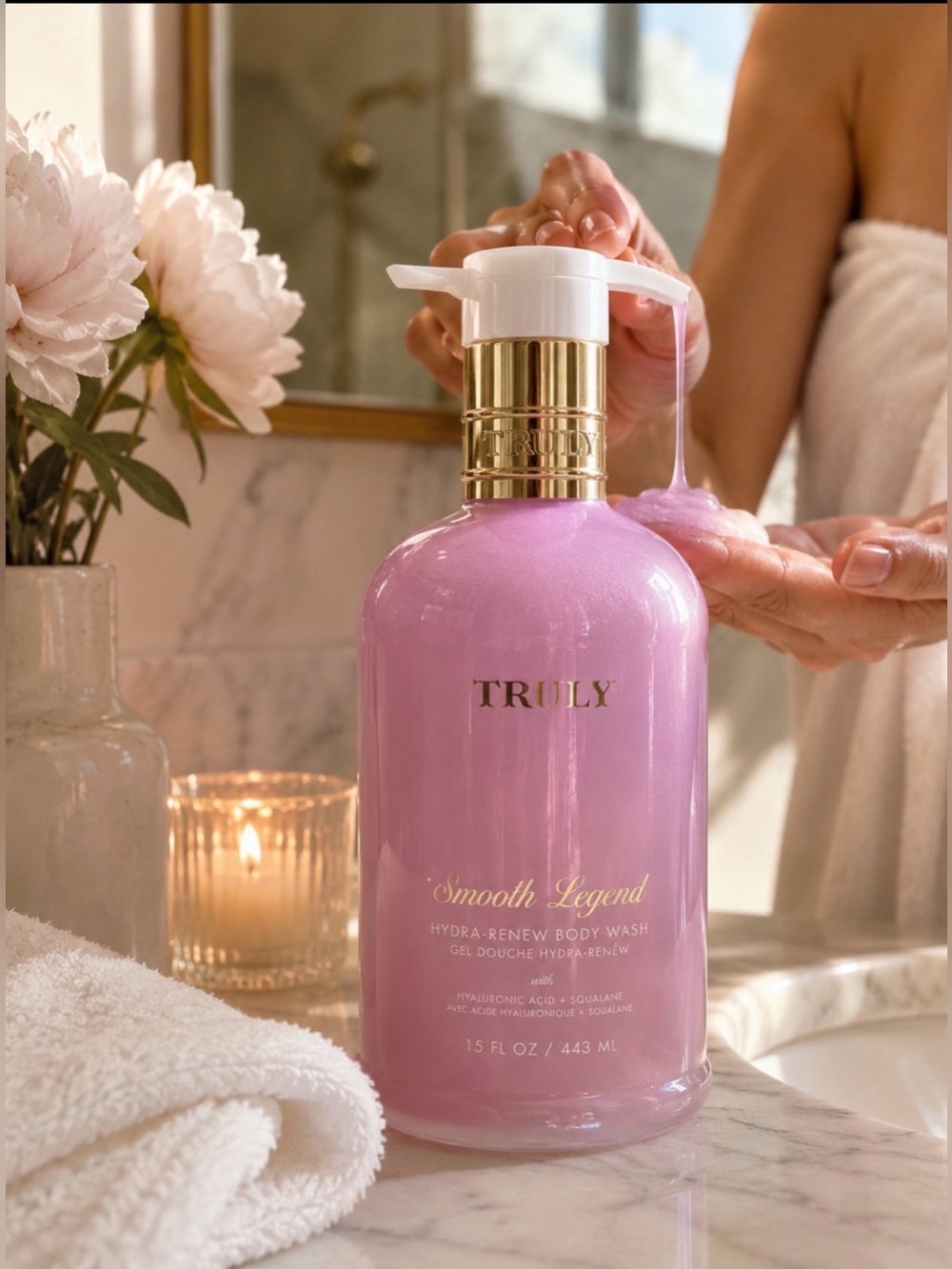 TRULY Smooth Legend Hydra-Renew Body Wash - Lavender with Gold Accent